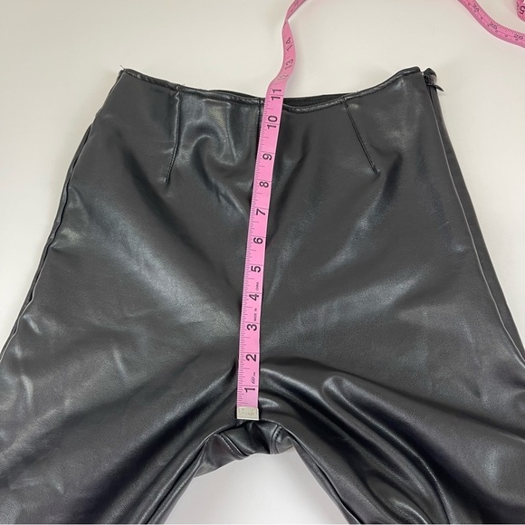 Abercrombie & Fitch Pants Womens Size Small Black Vegan Faux Leather Skinny Leg - Picture 11 of 13